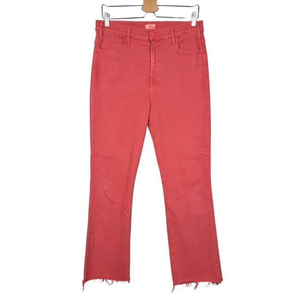 MOTHER The Hustler Ankle Fray Second Chance Jeans in Rose of Sharon - Picture 2 of 10